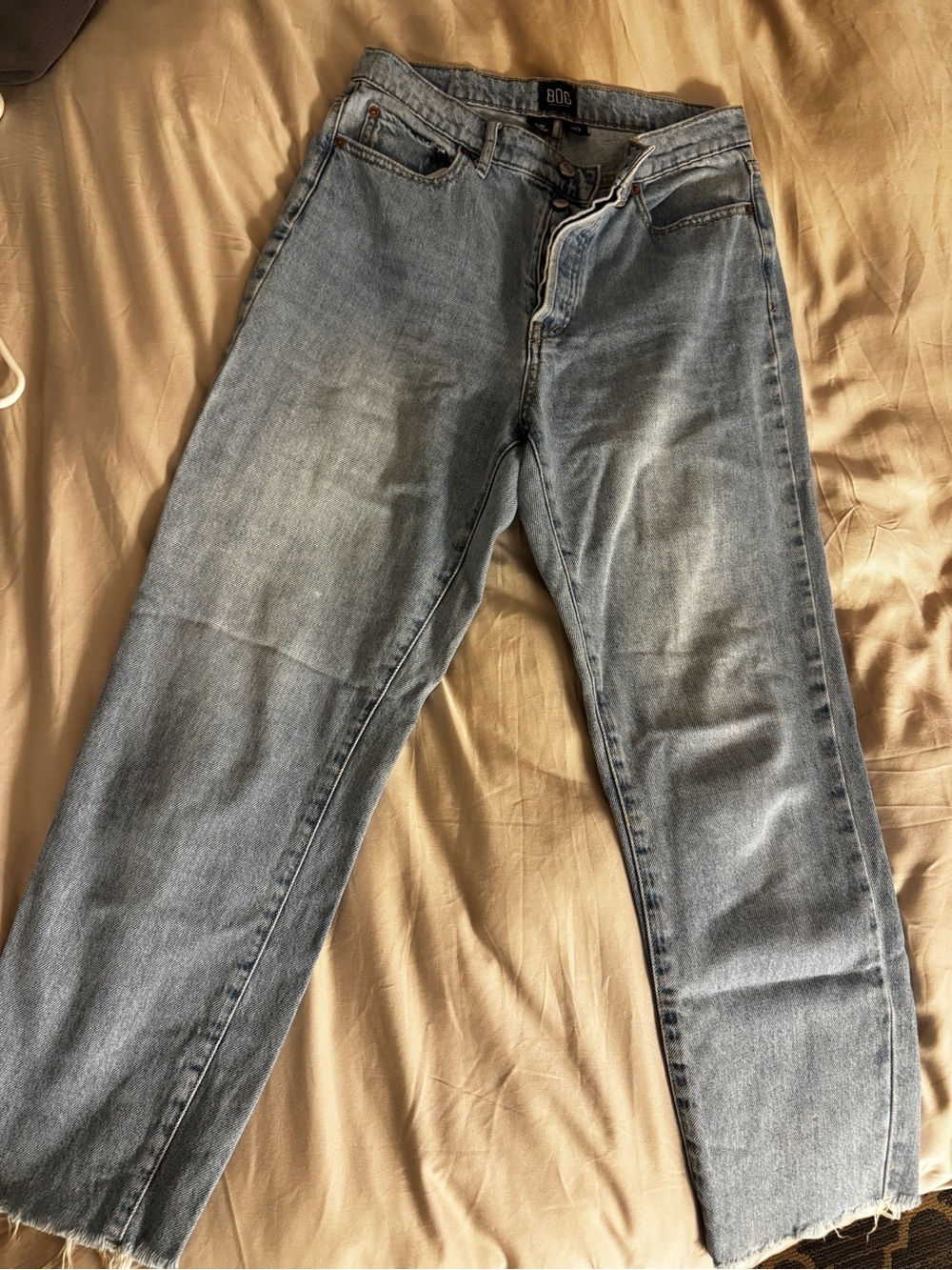 BDG Light Wash Slim Straight Jeans - Light Blue